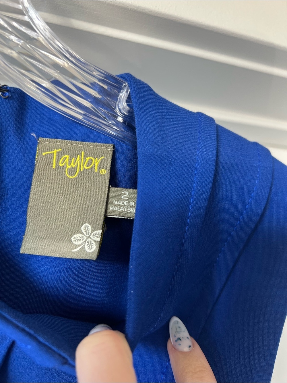 Taylor Sleeveless Cobalt Blue Sheath Dress - Picture 2 of 9